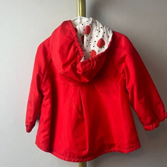 Mayoral Strawberry Reversible Windbreaker Jacket NWT Sz. 4-6 - Picture 6 of 7